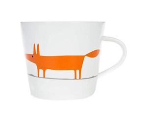 Scion Living - Keith Brymer Jones Collaboration Range - Mr Fox Ceramic Mug - Ceramic / Orange - 350ml
