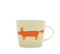 Scion Living - Keith Brymer Jones Collaboration Range - Mr Fox Ceramic Mug - Neutral/Orange - 350ml
