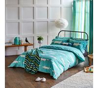 Scion Mr Fox Duvet Cover, Double, Teal,200x200
