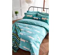 'Mr Fox Cotton' Duvet Cover Scion Teal Super King