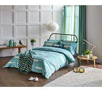 Scion Living Mr Fox Duvet Cover Super King Size Teal