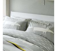 Scion Mr Fox Kingsize Duvet Cover SET, Silver
