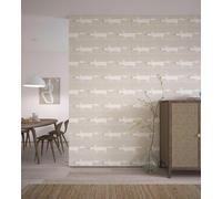 Scion Mr Fox on Snow Grey Wallpaper