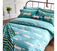 Scion 'Mr Fox Teal' Cotton Duvet Cover Set in Teal | Size: Single Scion Teal Single