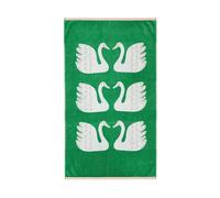 Scion Swim Swam Swan Bath Sheet, Mint Leaf