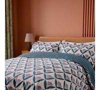 Scion Tulip Trellis Double Duvet Cover SET, Navy