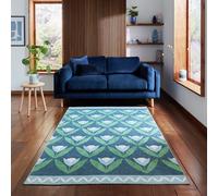 Scion Tulip Trellis Midnight Blue Rug - 152x230cm