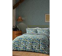 'Twist & Turn' Cotton Duvet Cover Set Scion Indigo Double