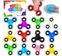 SCIONE 12 Pack Fidget Spinners Set for Kids - 6.3cm Perfect Size Sensory Toys for ADHD, Autism & Focus - Heavy Duty Fidget Toys for Kids - Smooth Spinning Party Bag Gifts & Pass the Parcel Prizes