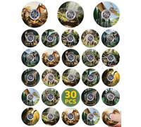 SCIONE 30 Pack Mini Jurassic Dinosaur Party Bag Fillers for Kids,Mini Pass the Parcel Prizes, Sensory Fidget Toys for Kids, Perfect as Classroom Rewards, Birthday Party Favors & Gifts (1.6 Inch)