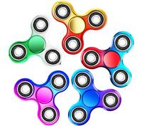 SCIONE 5PCS Fidget Spinner Rainbow Sensory Fidget Toys, Anxiety Stress Relief Pass the Parcel Prizes for Kids Adults Goodie Bag Stuffers for Boys Girls Birthday Gift Party Bags Fillers