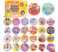 SCIONE 60 Pcs Dopamine Fidget Spinners Christmas Stocking Fillers Kids