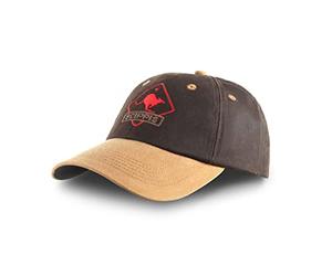 Scippis Baseball Dri Tec Oilskin Cap Unisex Raincap Australia One-Size Adjustable Tan/Brown