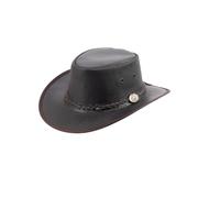 SCIPPIS Leather Hat 'Springb Rook', Unisex, Lederhut 'Springbrook', brown