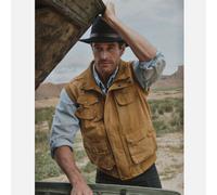 SCIPPIS Men's Vest 3V01 Canvas Ribbon Vest Outdoor 100% Cotton outback Australia