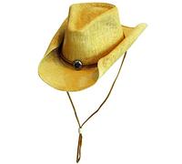 Scippis Sunny Western Cowboy Straw Hat Black Small / Medium