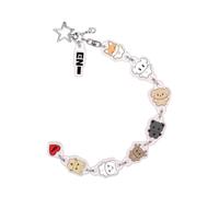 SCISSH Kpop Stray-Kids ITZY IVE NCT TWICE (G) I-DLE Acrylic Bracelet Key chains Set Cute Keyring Bagpack Favors Goodie Bag Fillers (Enhypen)