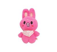 SCISSH Stray-Kids Plushdoll Keychain 10cm Bibs Series SK-Zoo Keyring 'STAY' Cute Key Chain Pendant (CHANGBIN)