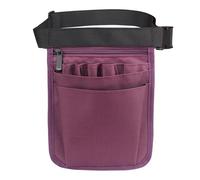 Scissor Bag Belt Tool Waist Bag Waterproof Hand Repair Nylon Hardware Toolkit Scissors Tongs Outdoor Medical Staff Storage Bags(Purple)