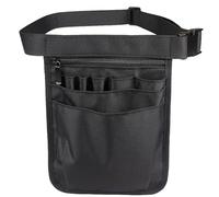 Scissor Bag Belt Tool Waist Bag Waterproof Hand Repair Nylon Hardware Toolkit Scissors Tongs Outdoor Medical Staff Storage Bags(Black)
