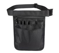 Scissor Bag Belt Tool Waist Bag Waterproof Hand Repair Nylon Hardware Toolkit Scissors Tongs Outdoor Medical Staff Storage Bags(Black)