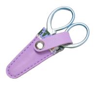 Scissor Case | Scissor Holder PU Leather Protective Sleeves,Small Scissors Sheath, Scissors Protective Case for Small Craft Scissors, Embroidery Scissors