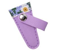 Scissor Holder - PU Leather 12x3cm Purple, Protective Case, Embroidery Scissors Sleeve, Small Edge Safety Sheath For Household And Craft Usage | For DIY Sewing Workshop Hobby Storage Organizatio