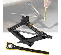 Scissor Jack for Car 2 Ton Car Jack with Labor-Saving Ratchet Hand Crank, 110-390mm Car Lift - 360 Degree Rotating Top Support, Garage Tyre Repair Change Tire Emergency Tool for SUV and Auto