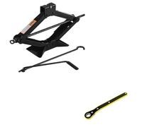 Scissor Jack Hand Cranked Scissor Jack 08T 1T 2T Portable Labor Saving Car Jack Car Repair Tire Replacement Lifting Jack(1T Set)