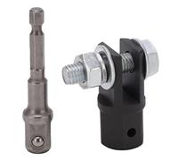 Scissor Jack Socket Adaptor, High Strength Scissor Jack Drill Adapter Kit Stable Performance Metal Heavy Duty for U Shaped Singe Eye Ends