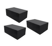 Scissor Lift Rubber Blocks Automotive Car lifting lifter vehicle Solid auto Rubber jacking Block spacer Jack Stand Pads Non Slip Support Protector pucks garage bricks (3pcs 180x120x95mm)
