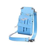 Scissor Pouch Hairdressing Hair Scissor Bag Clips Hairdressing Barber Holster Pouch Holder Case with Waist Belt(Sky Blue)
