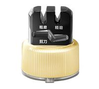 Scissor Sharpener Tool | Suction Base Non-Slip Gadget - Portable Chef's Cutter Sharpener,for Women Men Chef Kitchen Outdoor Travel Picnic Camping