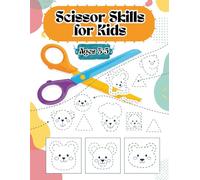 Scissor Skills for Kids ages 3-5: Learn to Cut Lines, Animals | Preschool Learning Activities for 3-5 Year Olds | Fun Cutting & Coloring Book for Kids