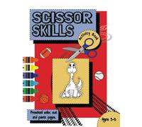Scissor Skills Preschool Activity Book for 3-5 Year Olds: Learn the basics | Color, cut and paste together a Dinosaur Habitat, Racetrack, Football Field, Puzzles and more