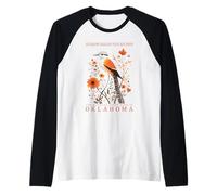 Scissor-Tailed Flycatcher Oklahoma State Bird Raglan Baseball Tee