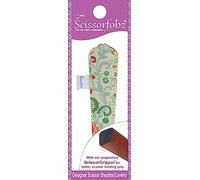 SCISSORFOBZ Designer Scissors Sheaths Shears Protective Covers-For Small Embroidery Scissors - Multicolor Floral Garden On Light Yellow Design-#SS-279
