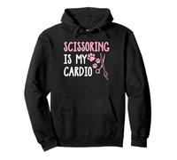 Scissoring Is My Cardio Dog Groomer Pullover Hoodie