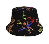 Scissors and Comb Hair Stylist Salon Black Unisex Bucket Hat Summer Travel Beach Sun Hat Wide Brim Fisherman Cap