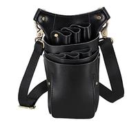 Scissors Bag, Leather Barber Hairdressing Scissor Shears Holster | Professional Hair Stylist Tools Bag with Waist Shoulder Belt for Hairdresser Hair Clippers
