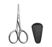 Scissors Eyebrow Scissors Safe Stainless Steel Nose Scissor Small Nail Scissor Cut Trimming Beard for Men Women Hair Tools (3.7 in)