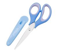 Scissors for with Safety Cover | Stainless Steel Toddler Craft Scissors | Rounded Tip School Scissors for DIY Art Projects
