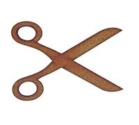 Scissors - Laser Cut 3mm MDF Craft Shape Blanks (Medium)