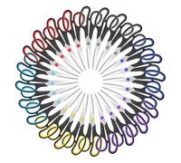 Scissors Set of 24-Pack, 8" Scissors All Purpose Comfort-Grip Handles Sharp Scissor for Office Home School Craft Sewing Fabric Supplies, High/Middle School Student Teacher, Right/Left Hand
