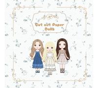 Scissors skills Cute paper dolls: with dresses, coloring patterns and small folder for storage. Interactive Play Book