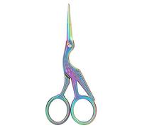 Scissors,Stainless Steel Sharp Small Scissors with Colorful Plated Crochet Gifts Sewing Scissors DIY Tools for Embroidery, Craft, Needle Work, Art Work & Everyday Use