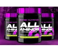 Scitec Nutrition All Aminos - Essential Amino Acids - with Magnesium - Gluten-Free, Sugar-Free - Ideal for Workouts and Recovery, 340 g, Green Tea-Raspberry