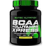 Scitec Nutrition BCAA + Glutamine Xpress - Essential Amino Acid Blend - with 5g 2:1:1 BCAAs - 5g Glutamine - Fortified with Taurine, 300 g, Citrus Mix
