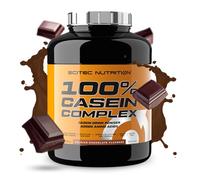 Scitec Nutrition 100% Casein Complex - Micellar Casein Based Casein Complex - with L-Glutamine, Taurine and Plant Enzymes, 2,35 kg, Belgian Chocolate