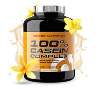 Scitec Nutrition 100% Casein Complex - Micellar Casein Based Casein Complex - with L-Glutamine, Taurine and Plant Enzymes, 2,35 kg, Vanilla